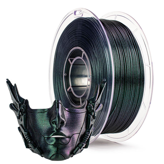 ZIRO Glitter PLA Filament 1.75mm, 3D Printer Filament Super Sparkle PLA, Chameleon Series 3D Printing Material, 2.2lbs Spool, Fi