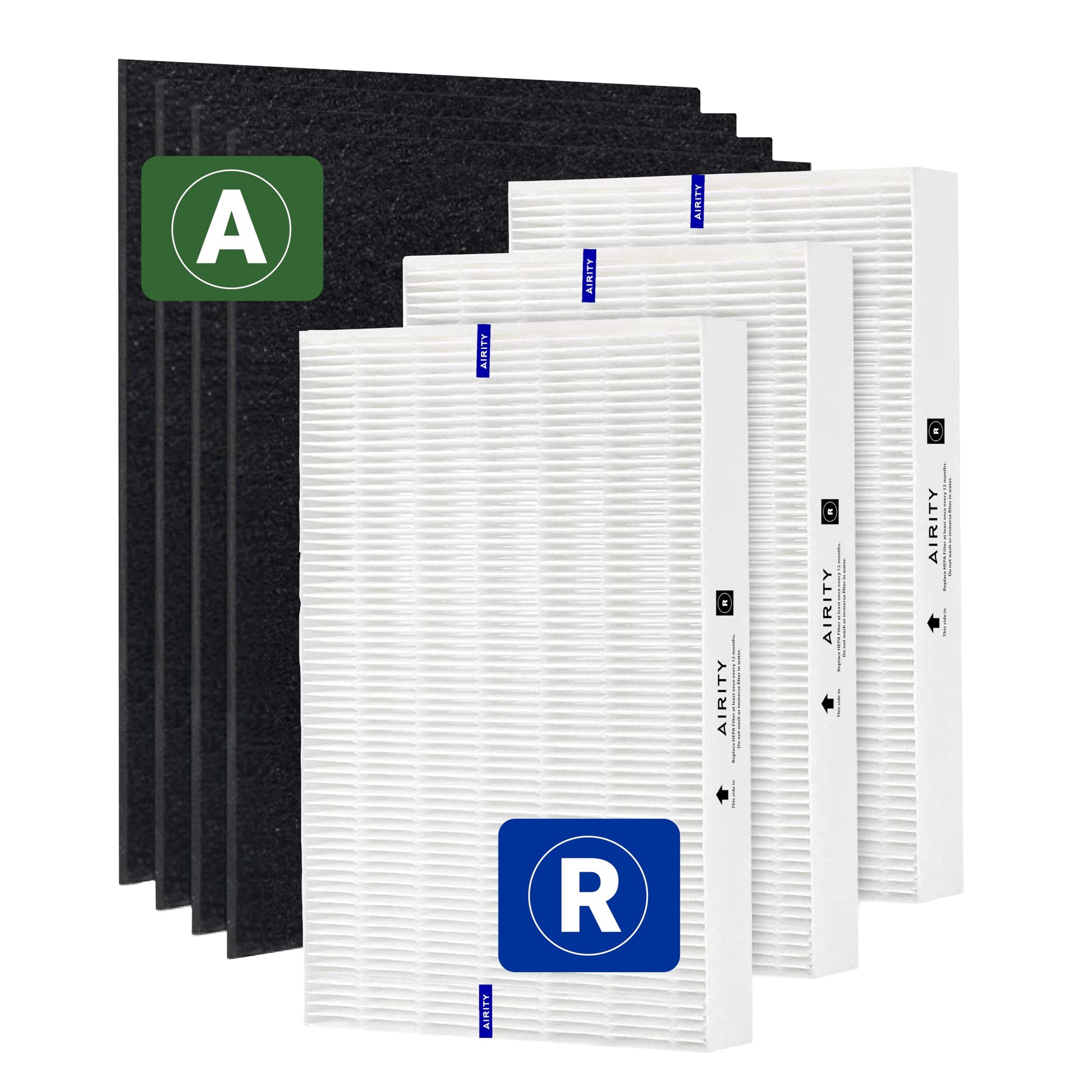 Honeywell HPA300 HEPA Filter Replacement for Air Purifiers - HPA300, HPA5300, HRF-R3 Series (3 R Filters + 4 Activated Carbon Pr