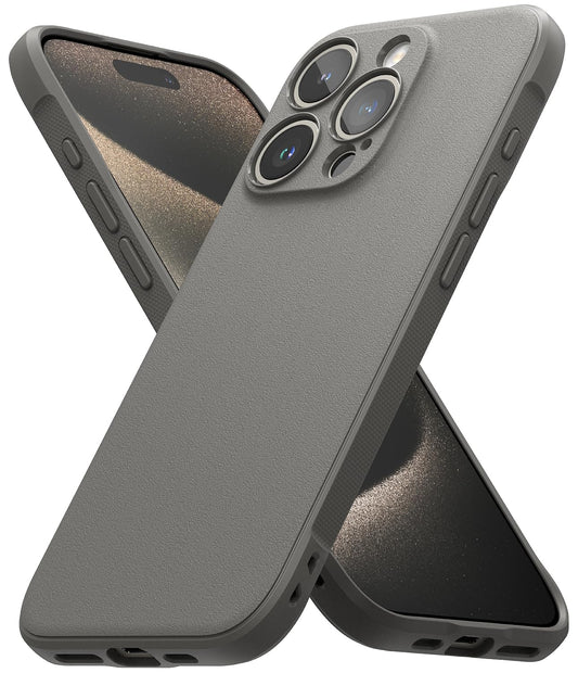 Ringke Onyx for iPhone 15 Pro Case, [Feels Good in The Hand] Oil & Dirt Resistant, Individual Lens Covers for Cameras, Non-Slip