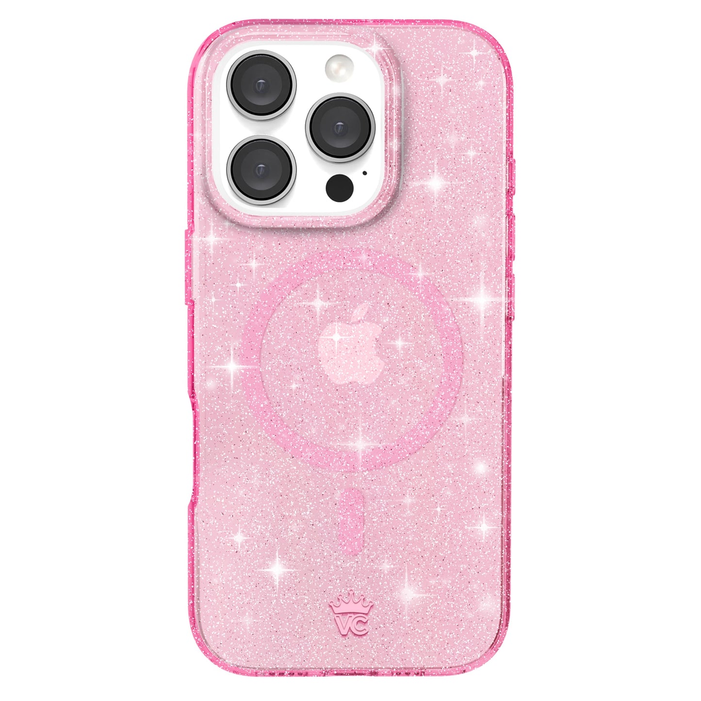 VELVET CAVIAR for iPhone 16 Pro Case Pink Glitter - Compatible with MagSafe [10ft Drop Tested] - Stardust Sparkly Bling Cases