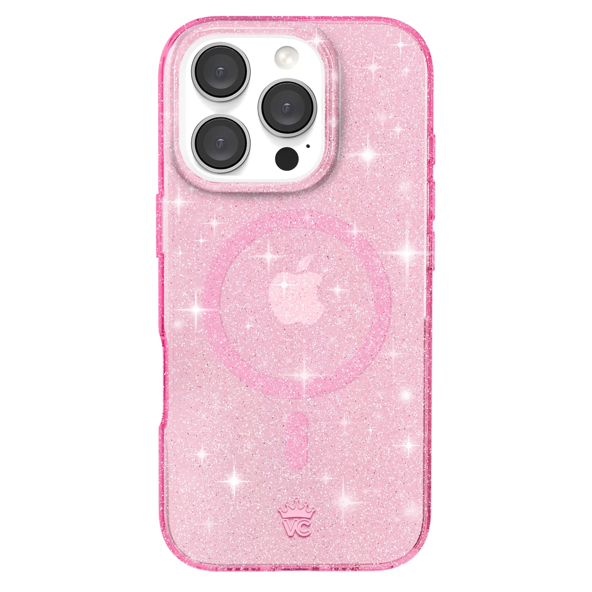 VELVET CAVIAR for iPhone 16 Pro Case Pink Glitter - Compatible with MagSafe [10ft Drop Tested] - Stardust Sparkly Bling Cases