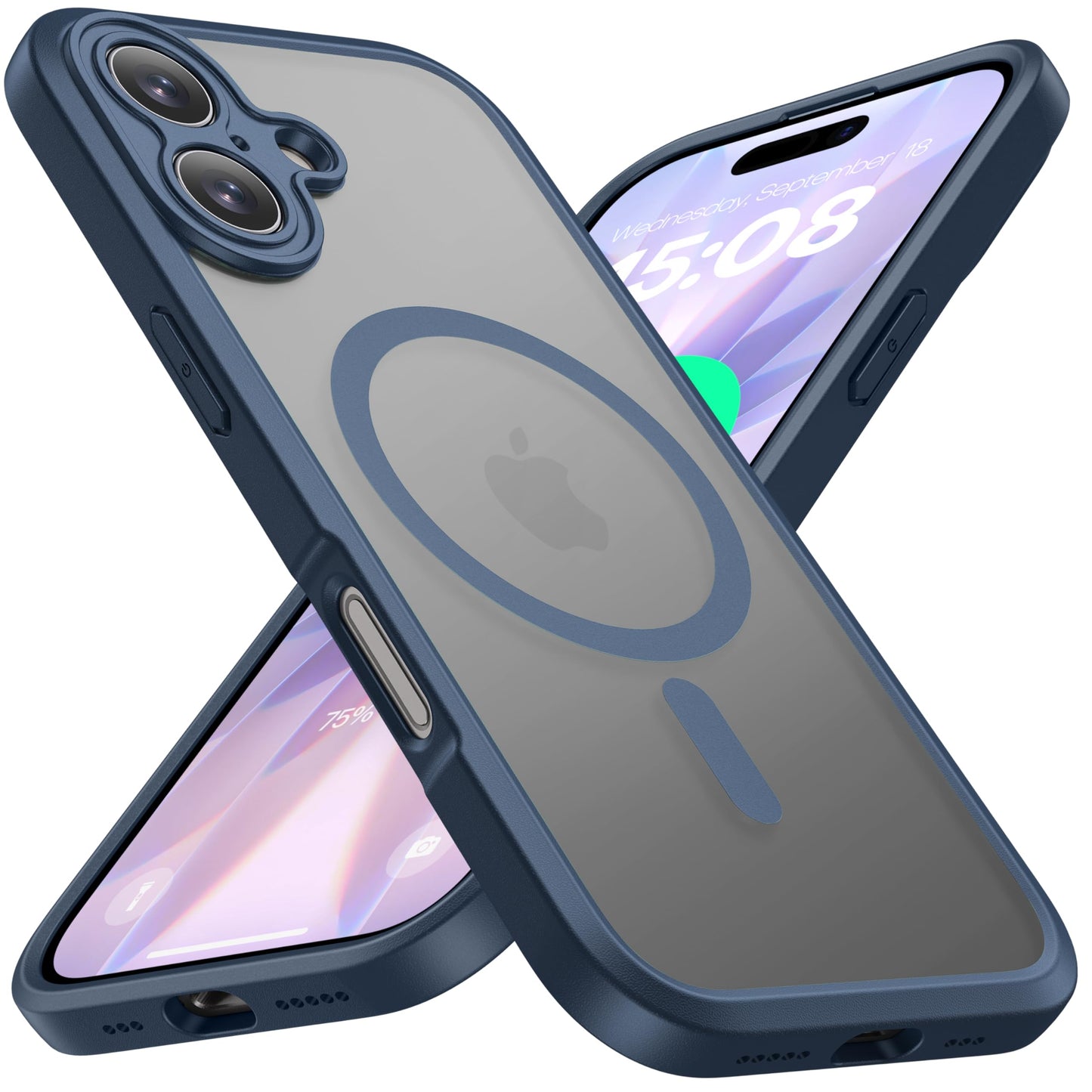 ImpactStrong Magnetic Guard for iPhone 16 Case [Camera Protection] [Military Grade Drop Tested] [Compatible with MagSafe] Slim T