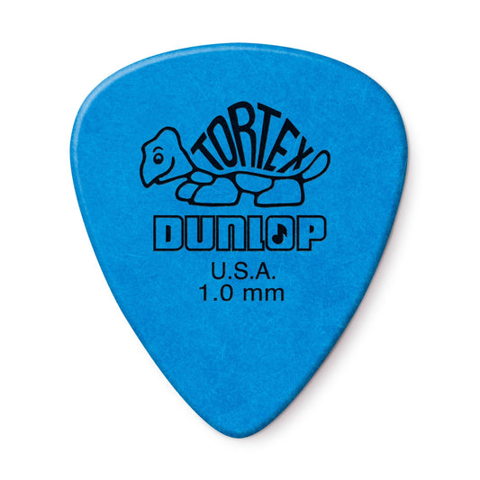JIM DUNLOP 1.0mm Blue Guitar Pick-12 Pack Tortex Standard (418P100)