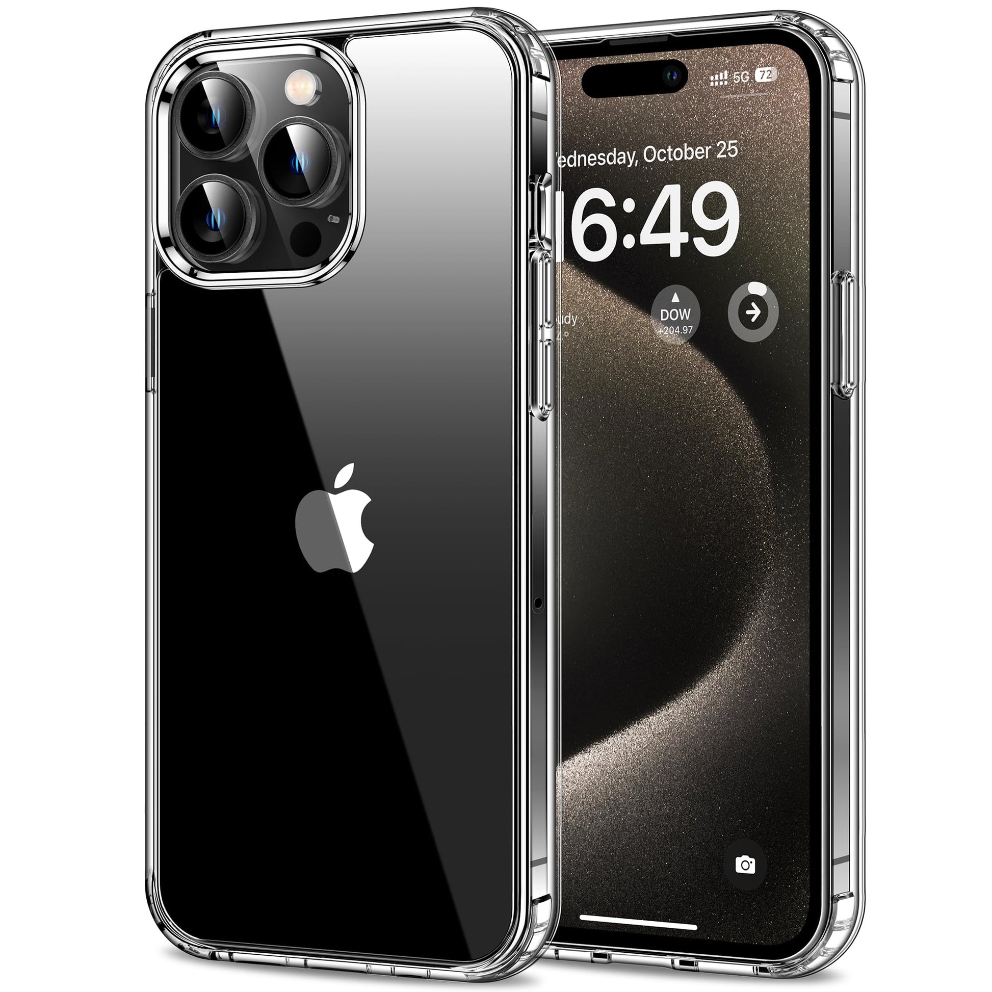 HOOMIL Crystal Clear Case for iPhone 15 Pro Phone Cover | 6.1-Inch, Anti-Yellowing, Drop Protection, Anti-Scratch, Transparent,