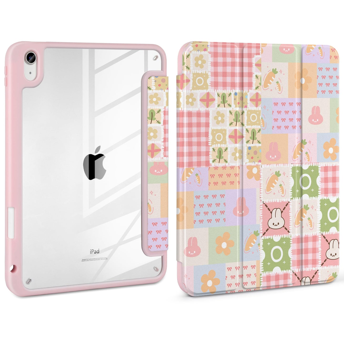 Loyrina Case for iPad (A16) 11th Generation 11 inch 2025 /iPad 10th Gen 10.9 2022- Cute Patterns Functional Protection Clear Bac