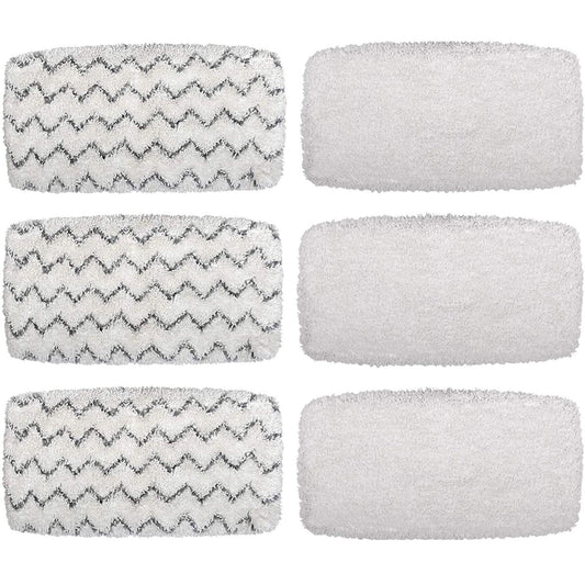 Flammi Steam Mop Pads for Bissell PowerFresh Vac & Steam Series - 6 Pack, Compatible with 2747A, 1132, 1543, 1632, 1652 Models,