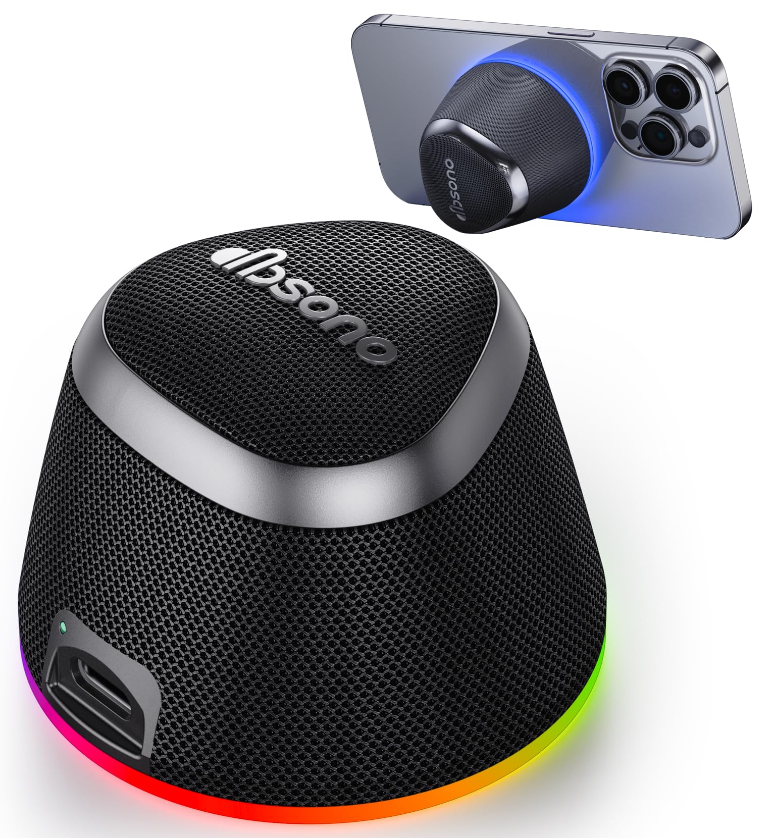 Portable Speaker Phone Stand Gifts: Valentines Gifts for Her Him Adults Teens, 2 in 1 Magnetic Bluetooth Speakers, Loud Sound IP
