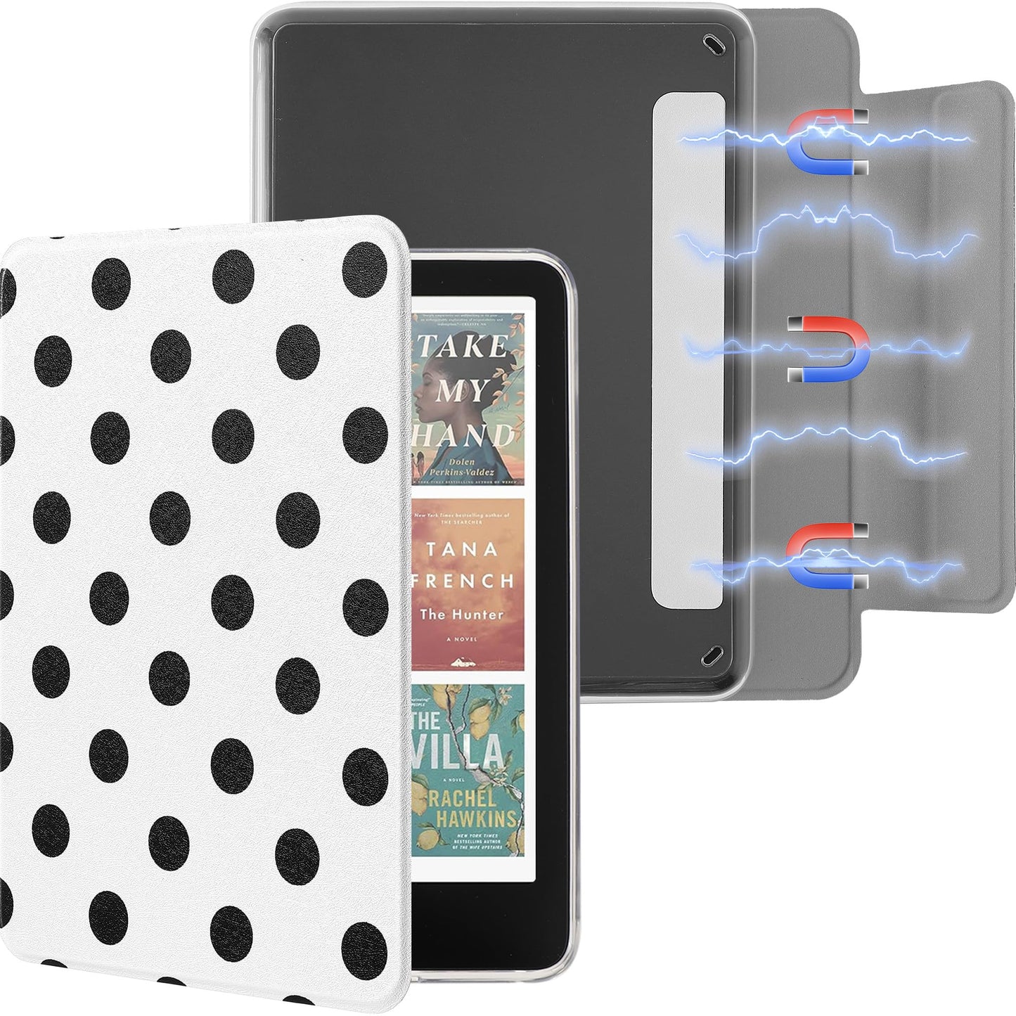 SESENSE Detachable Magnetic Case for 7 Kindle Paperwhite 12th Gen 2024 and Kindle Colorsoft Signature Edition, Slim PU Shell C