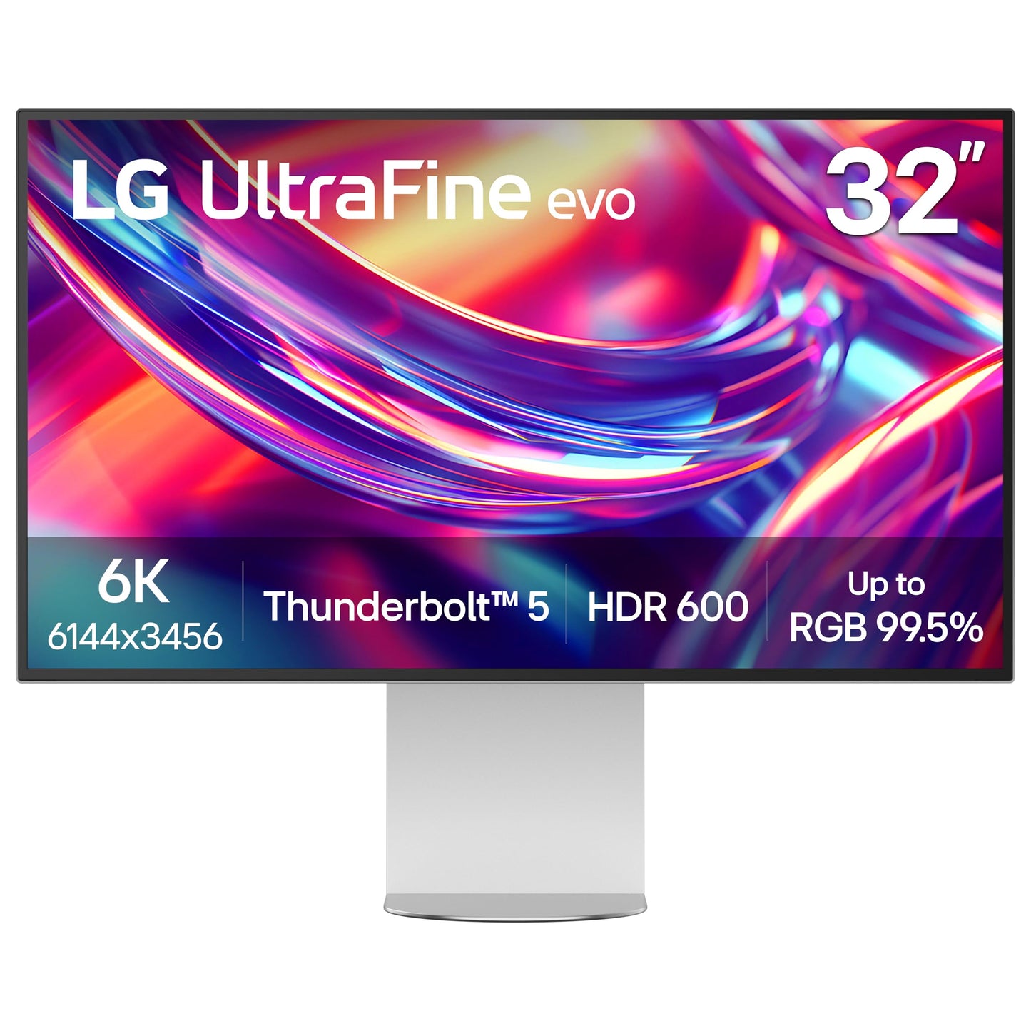 LG 32U990A-S 32-Inch Ultrafine 6K (6144 x 3456) Nano IPS Black Thunderbolt 5 Professional Monitor, 60Hz, DisplayHDR 600, Speaker