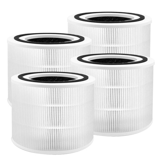240 Replacement Filter Compatible with 240 Air Cleaner Purifier, 3-in-1 HEPA 14 Filter Replacement, 4 Pack
