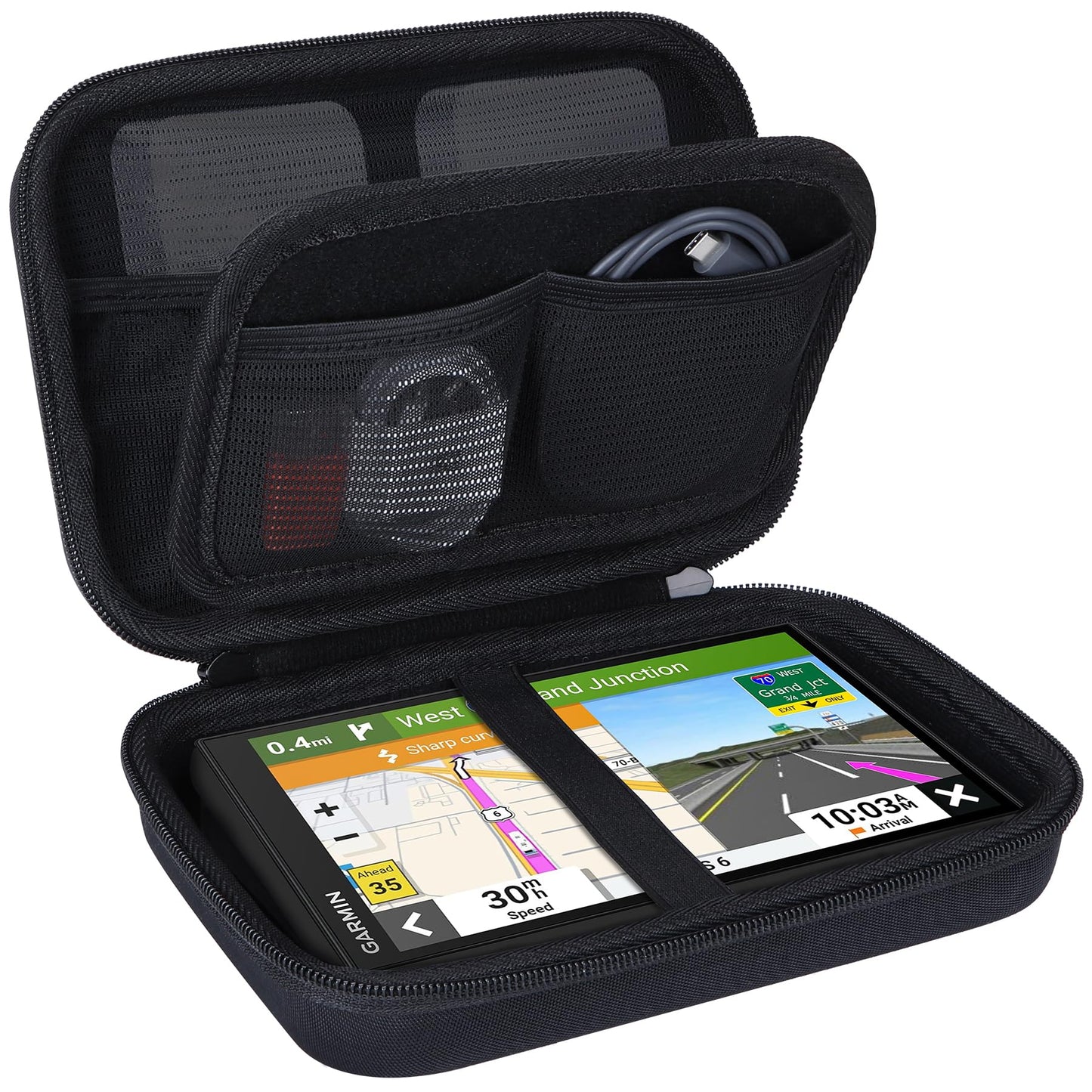 Lebakort Hard Case Compatible with 5-7 Inch Garmin RV 780/785 RV Cam 795 dezl OTR700/OTR710/OTR610/ DriveSmart 76/65/61/66/55/ D