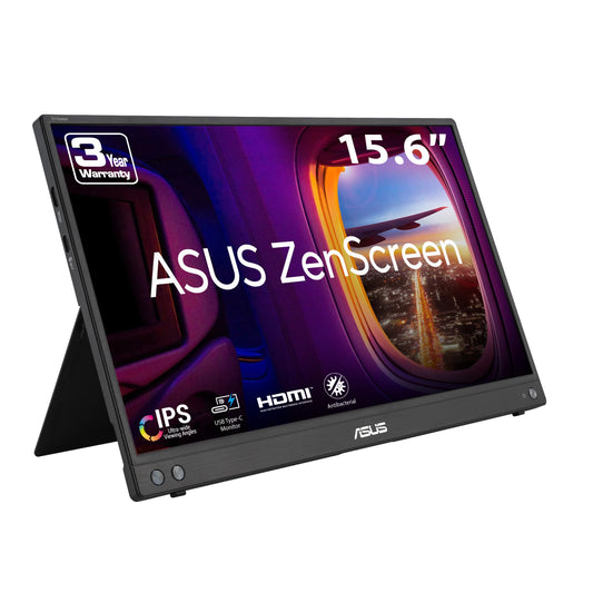 ASUS ZenScreen 16    (15.6 inch viewable) 1080P USB-C Portable Monitor (MB16AHV) - Full HD, IPS, Blue Light Filter, Anti-glare,