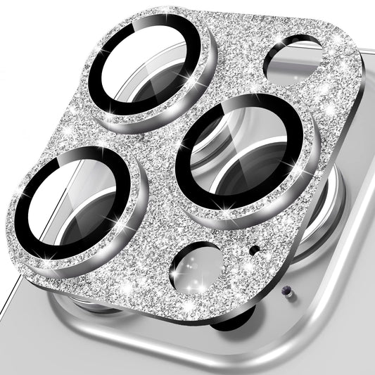 YWXTW for iPhone 14 Pro/iPhone 14 Pro Max Camera Lens Protector, [4TH Gen New Bling Design] Glitter Shiny Diamond Metal Ring Tem