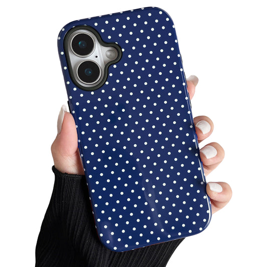 ZTOFERA Magnetic Case for iPhone 16, Compatible with Magsafe, Polka Dot Aesthetic Phone Case Cute for Girl Women, Hard PC+Soft T