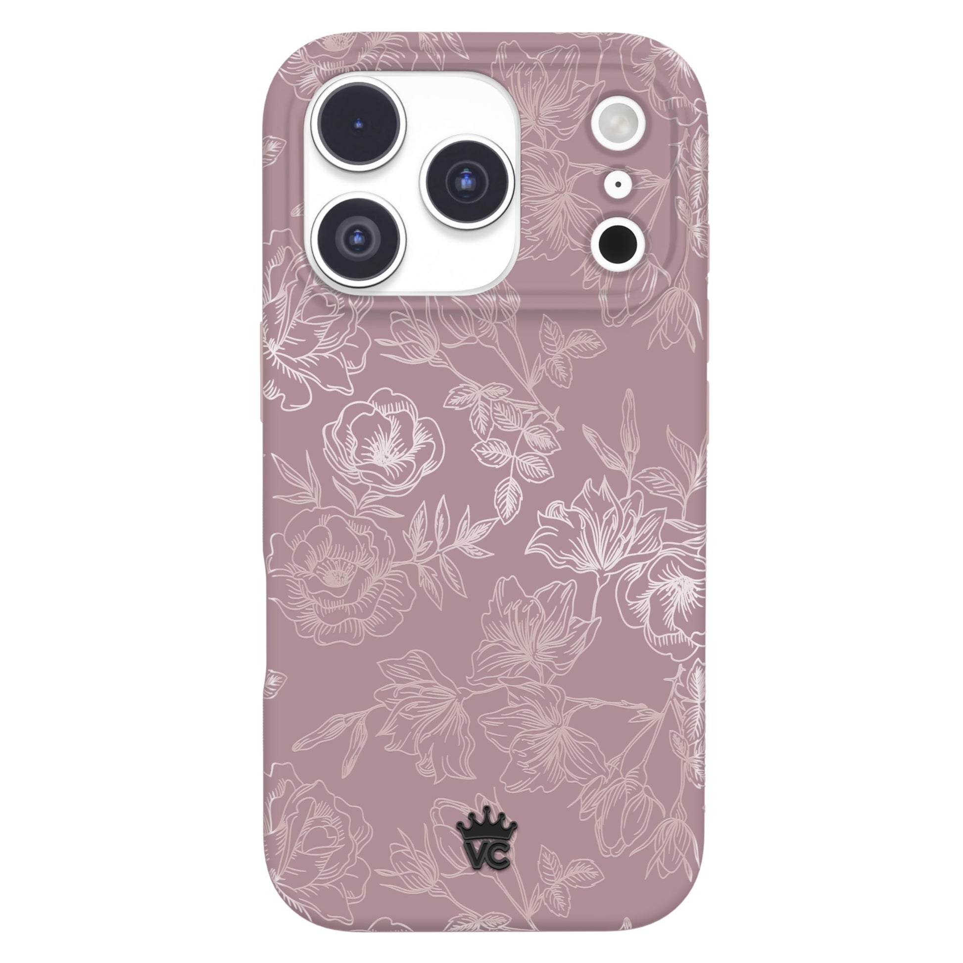 VELVET CAVIAR Case for iPhone 17 Pro | Compatible with MagSafe | 10ft Drop Tested | Protective Designer Cases | Dusty Rose Flora