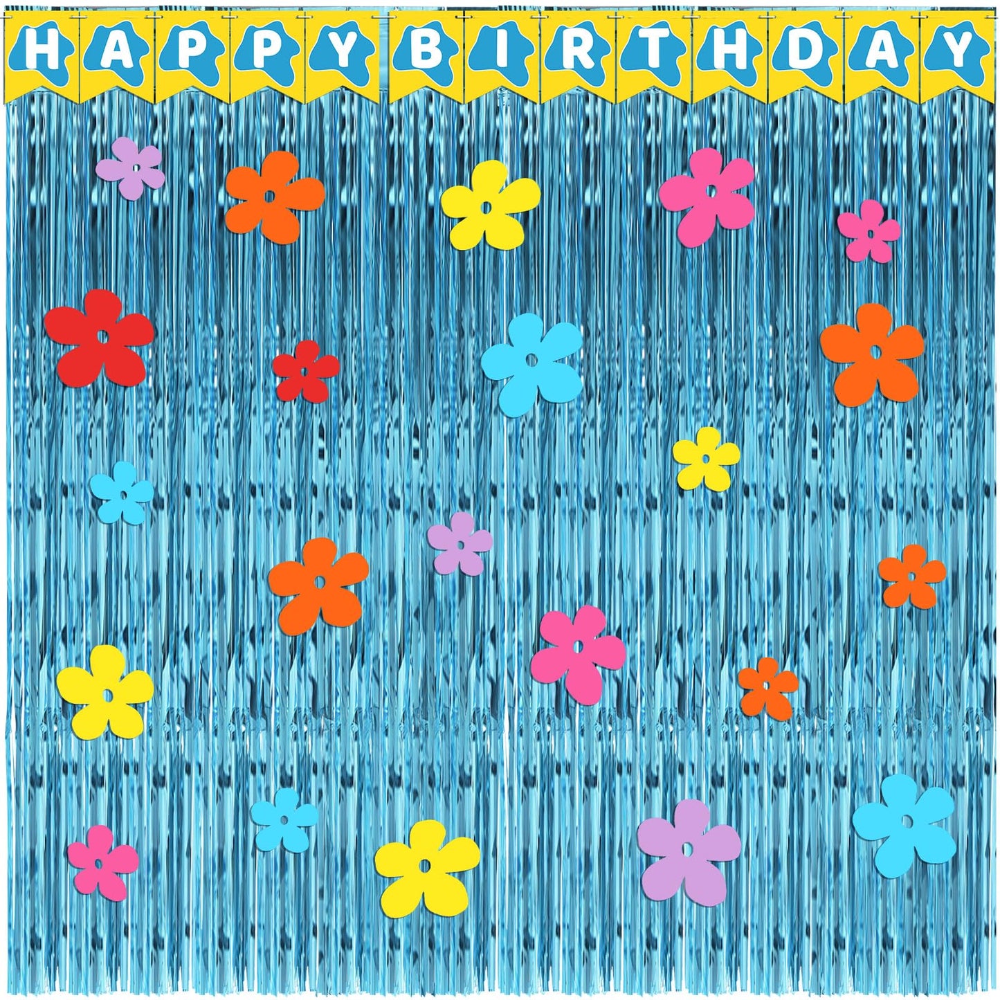Epakh 39 Pcs Cartoon Sponge Birthday Party Decorations Includes 24 Pieces Paper Cards Decor 13 Pcs Happy Birthday Banner 2 Piece