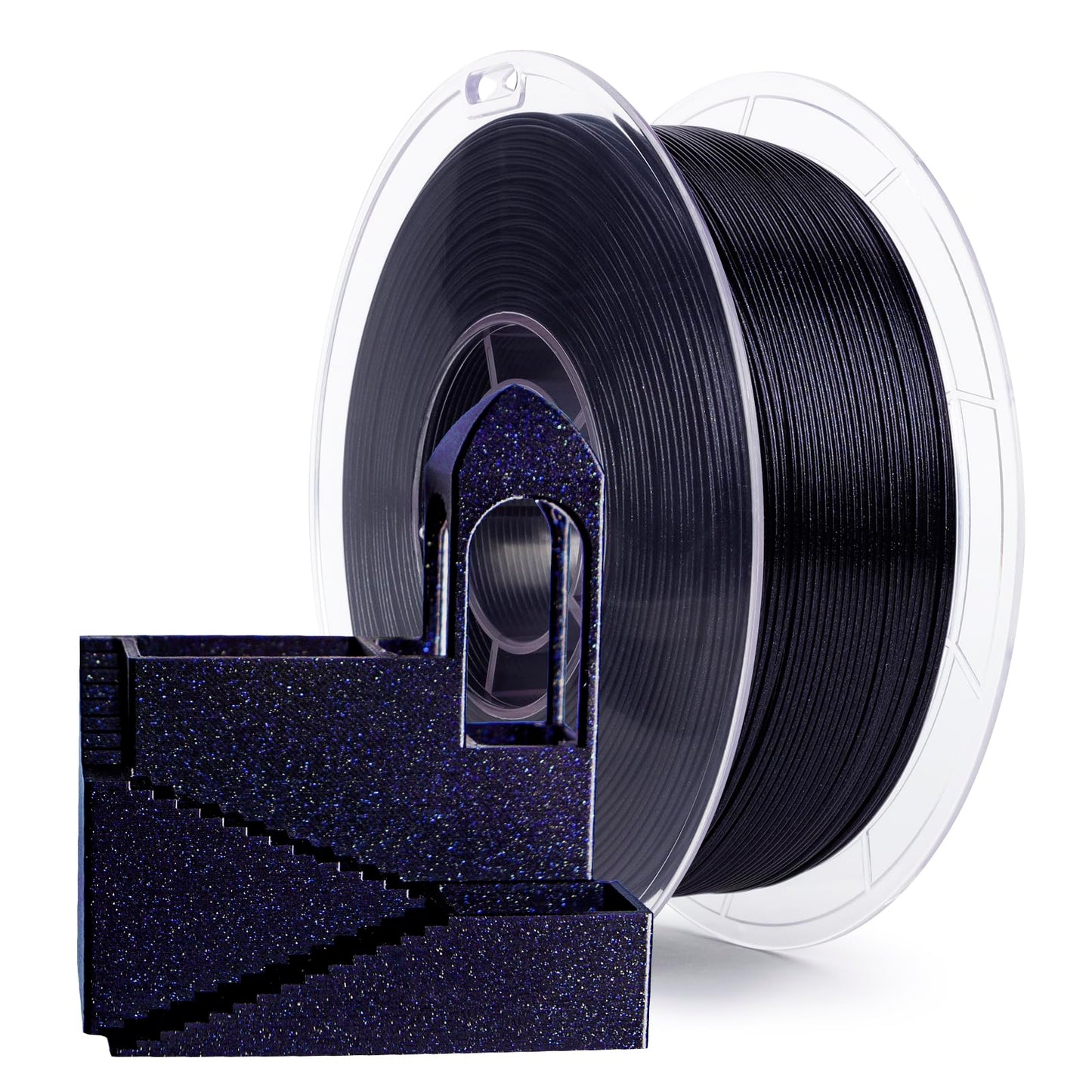 ZIRO 3D Printer Filament, 1.75mm Shiny Sparkle Glitter PLA, Firely PLA Series, Fit for Most FDM Printer, Galaxy Effect Printing