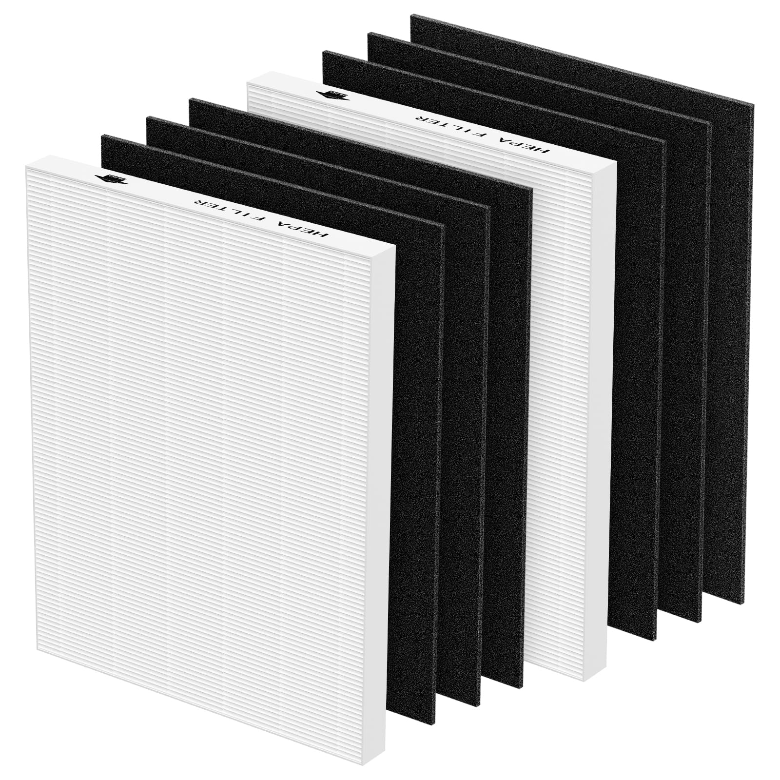 AeraMax 300 Hepa Filter Set Compatible with Fellowes AeraMax 290/300/DX95 Air Purifiers, HF-300/AP-300PH, Part# 9287201, Include