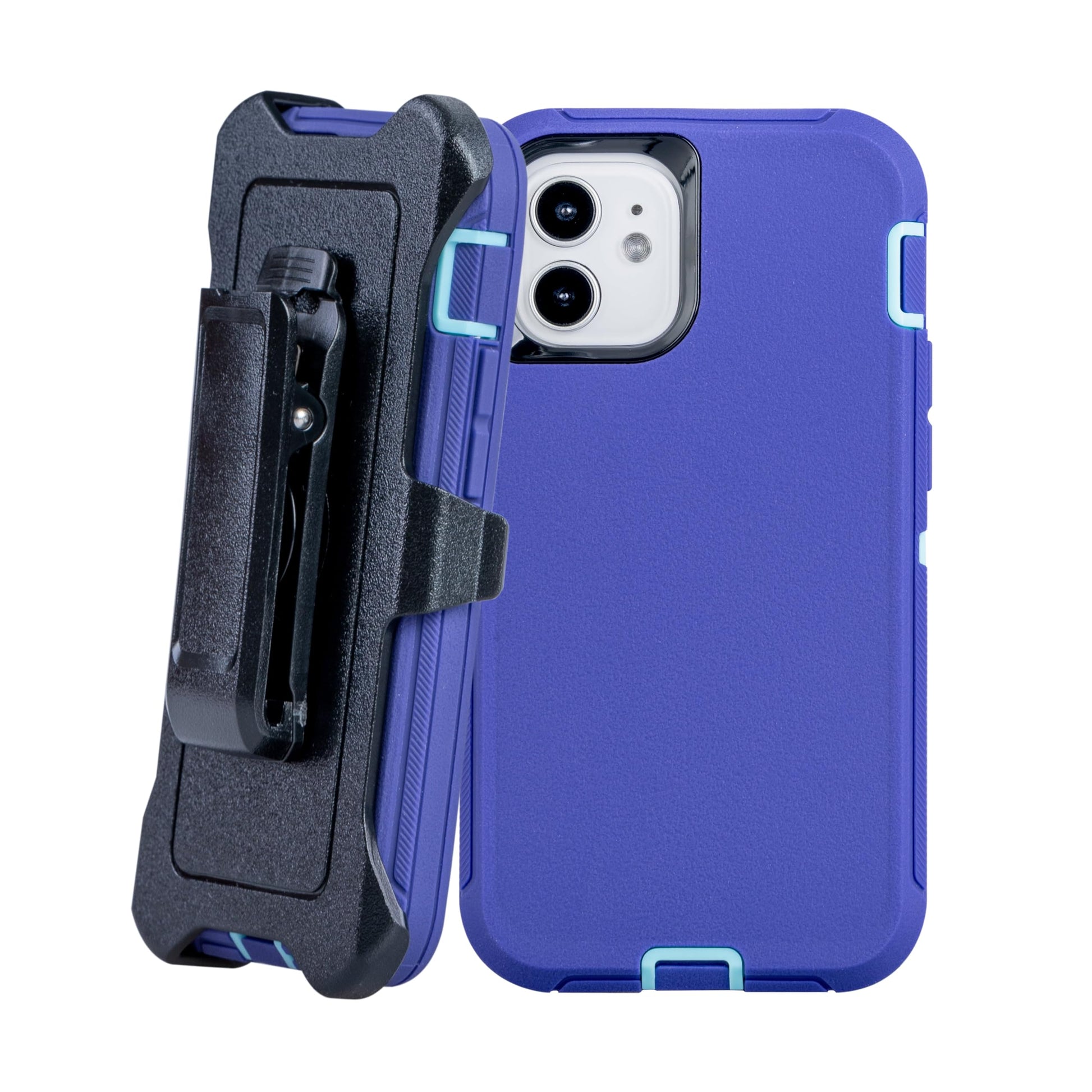 WallSkiN Case for iPhone 12 Mini (5.4) Heavy Duty Full Body Military Grade Drop Protection Carrying Cover Holder | Holster for M