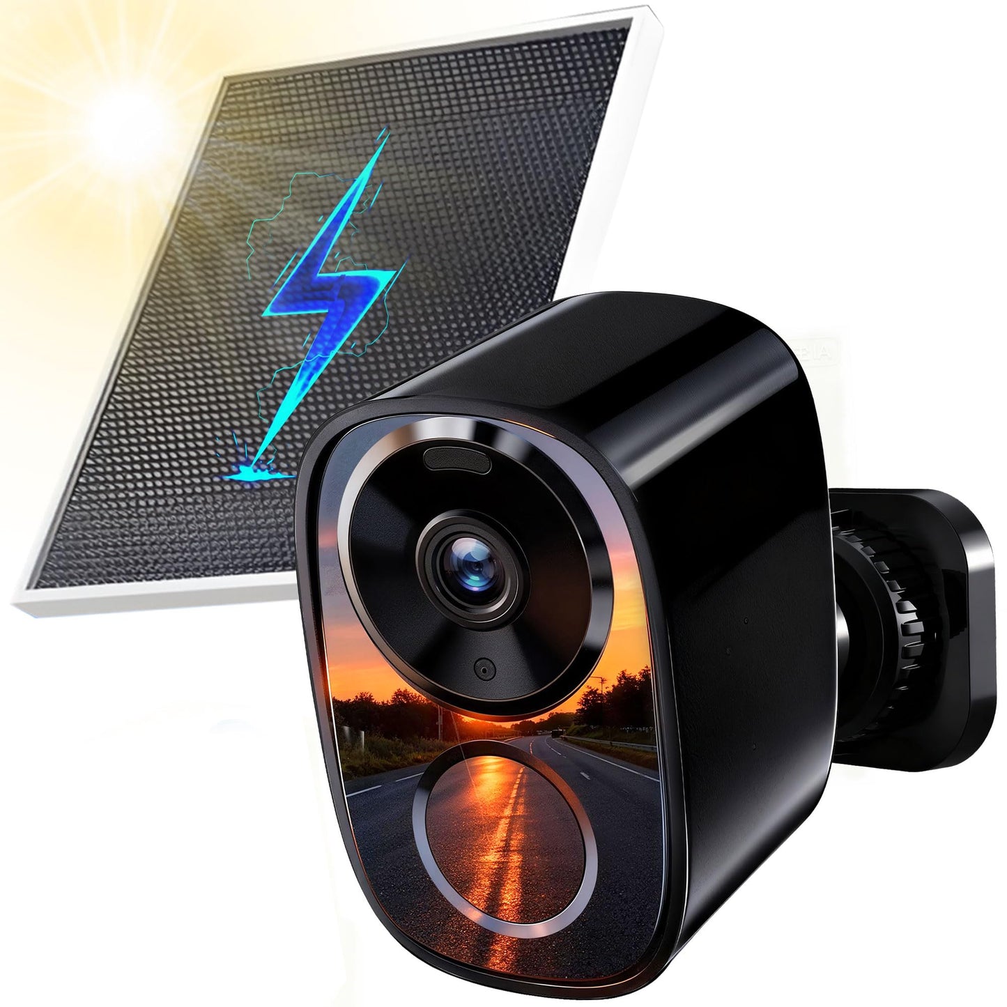 realhide 2026 Upgraded 2K Wireless Outdoor Security Cameras with Solar Panels, Free Cloud Storage, AI Motion Detection, Spotligh