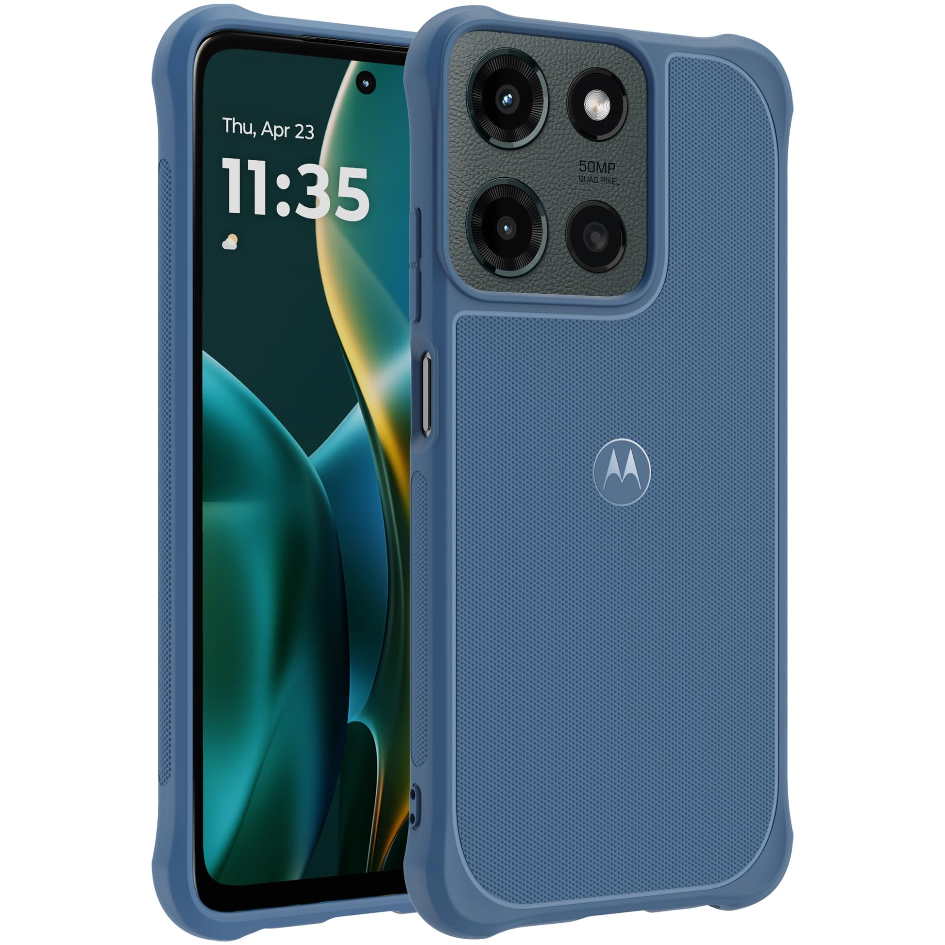 Motorola Moto G (2025/2026) & G Play (2026) Rugged Protective Case- Dusk Blue - Precision fit, Military Grade Shock Absorbing Co