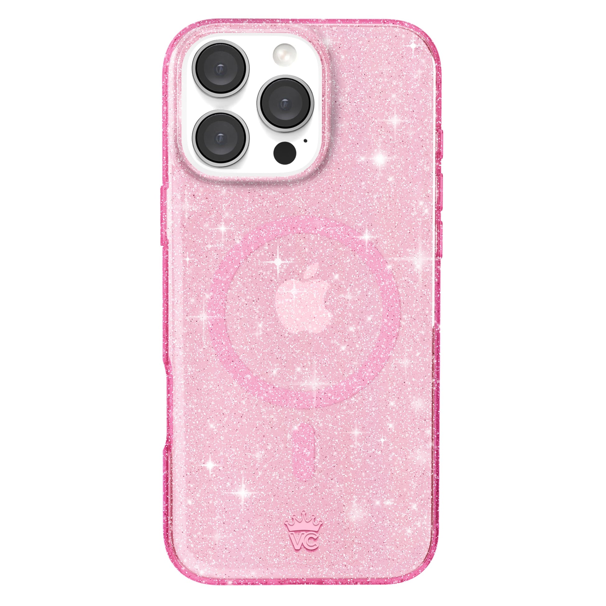VELVET CAVIAR for iPhone 16 Pro Max Case Pink Glitter - Compatible with MagSafe [10ft Drop Tested] - Stardust Sparkly Bling Case