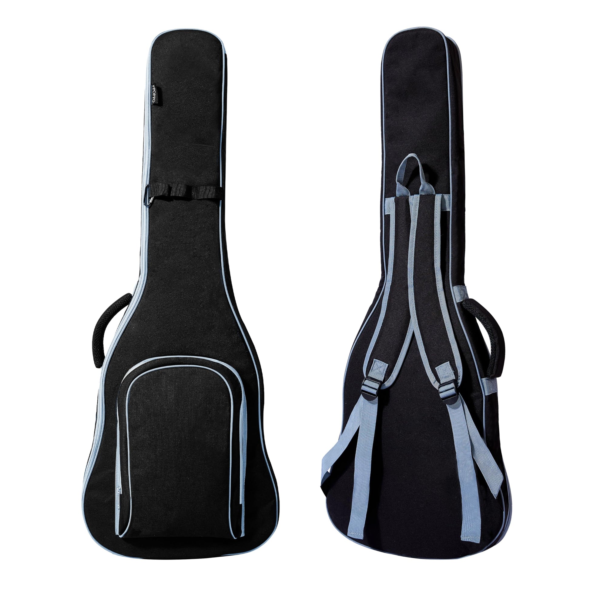 PPOPPO 39/40 Inch Electric Guitar Gig Bag & Soft Case with Neck Strap,7mm Thick Padding+Waterproof Nylon Exterior,Backpack Style