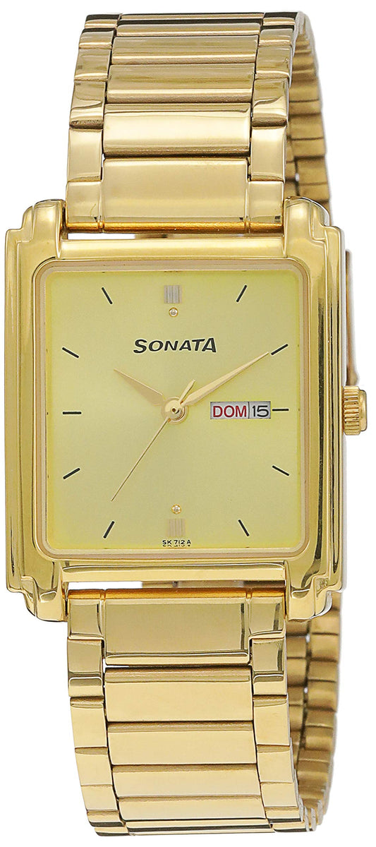 Sonata Analog Classic Dial MenS Watch - Nf7053Ym05A