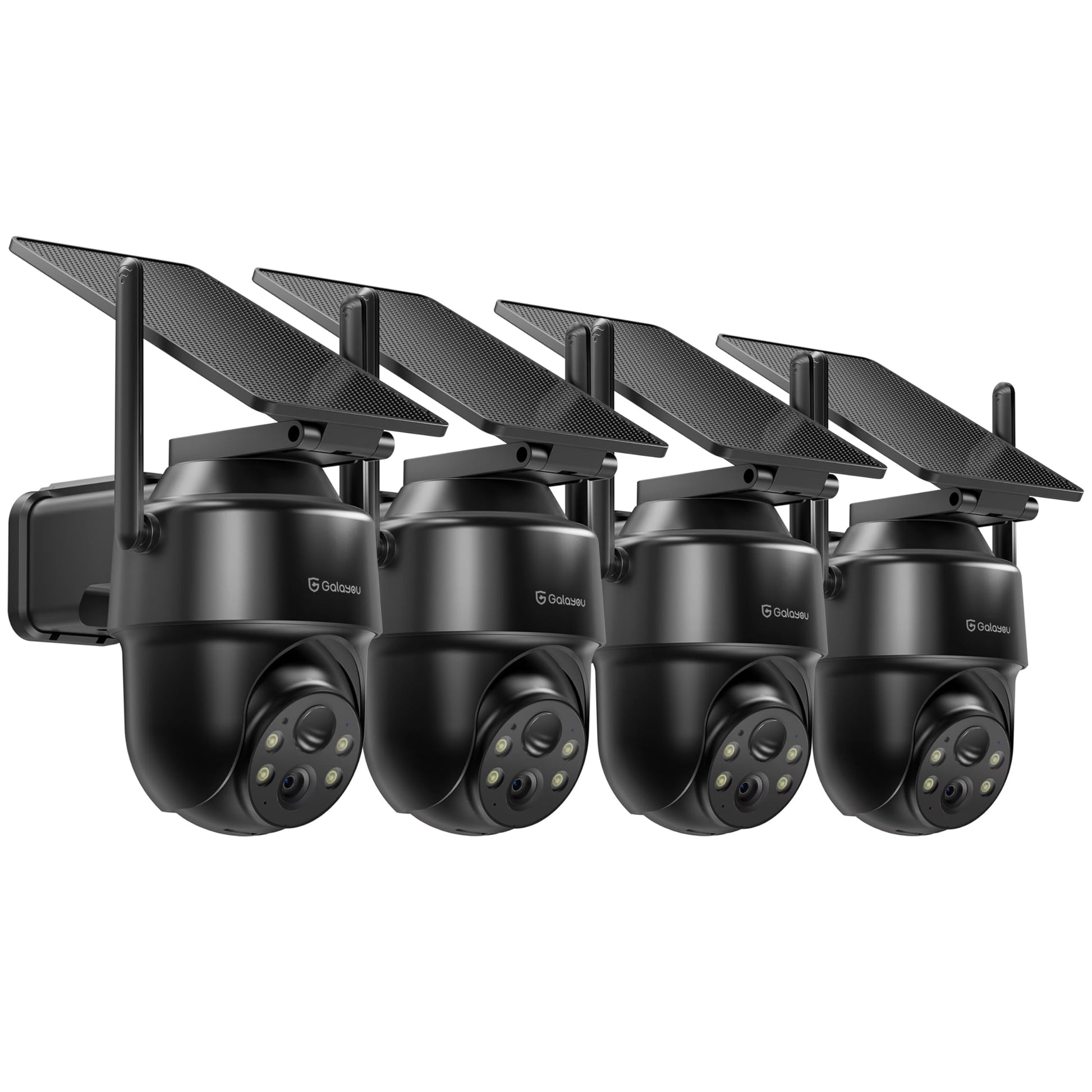 GALAYOU 2K Security Cameras Wireless Outdoor-360 PTZ Cameras for Home Security with Solar Panel/Battery Powered, Night Vision, T