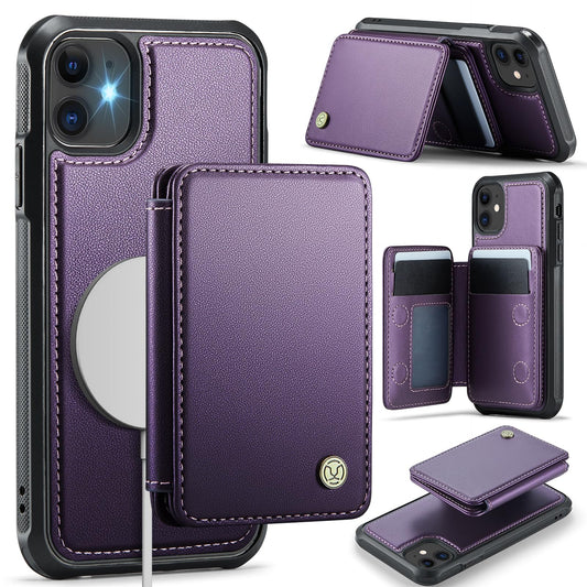 Usroom Compatible with Magsafe for iPhone 12/12 Pro Wallet Case Magnetic Card Holder, RFID Blocking 2 in 1 Detachable Kickstand