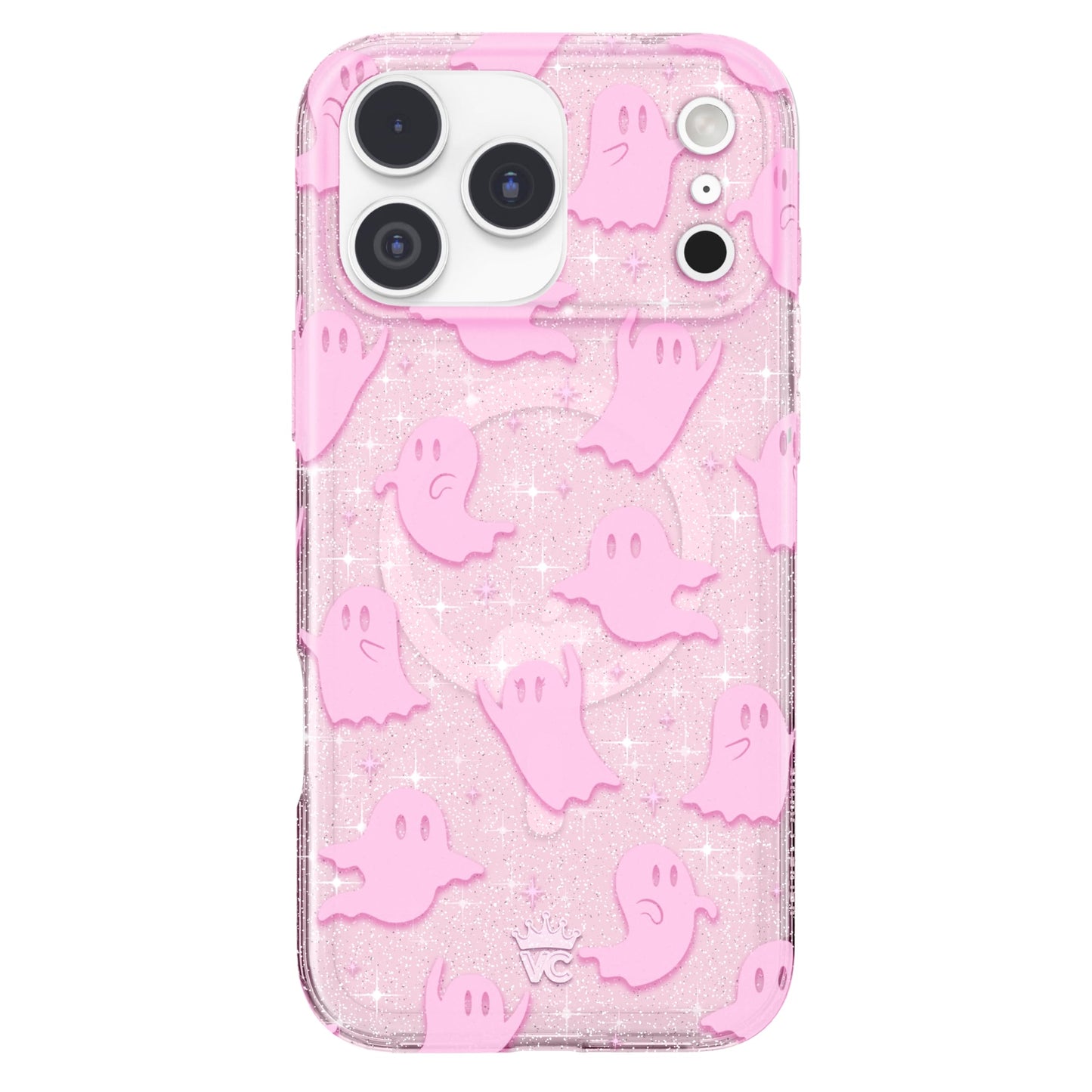 VELVET CAVIAR Case for iPhone 17 Pro Max | Compatible with MagSafe | 10ft Drop Tested | Protective Halloween Cases | Ghost Pink