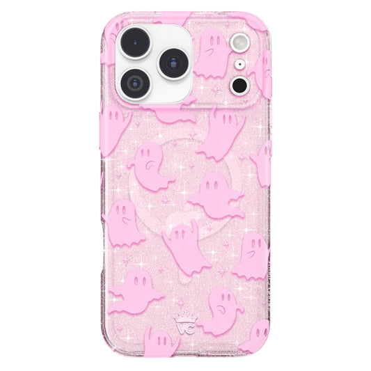 VELVET CAVIAR Case for iPhone 17 Pro Max | Compatible with MagSafe | 10ft Drop Tested | Protective Halloween Cases | Ghost Pink
