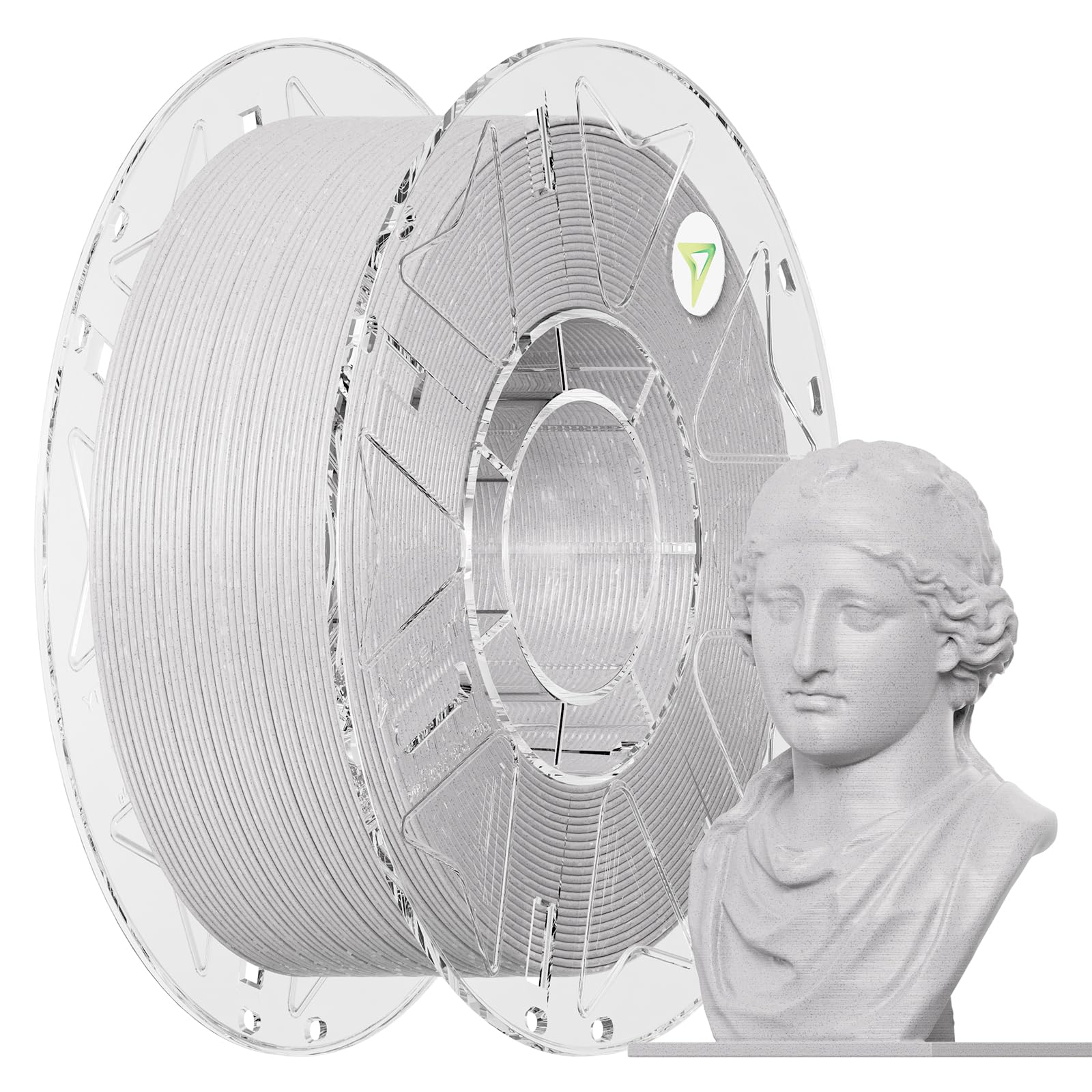 Creality Hyper PLA RFID Marble Filament 1.75mm 1KG, Realistic Stone-Like PLA 3D Printer Filament with RFID, High Speed 30-600mm/