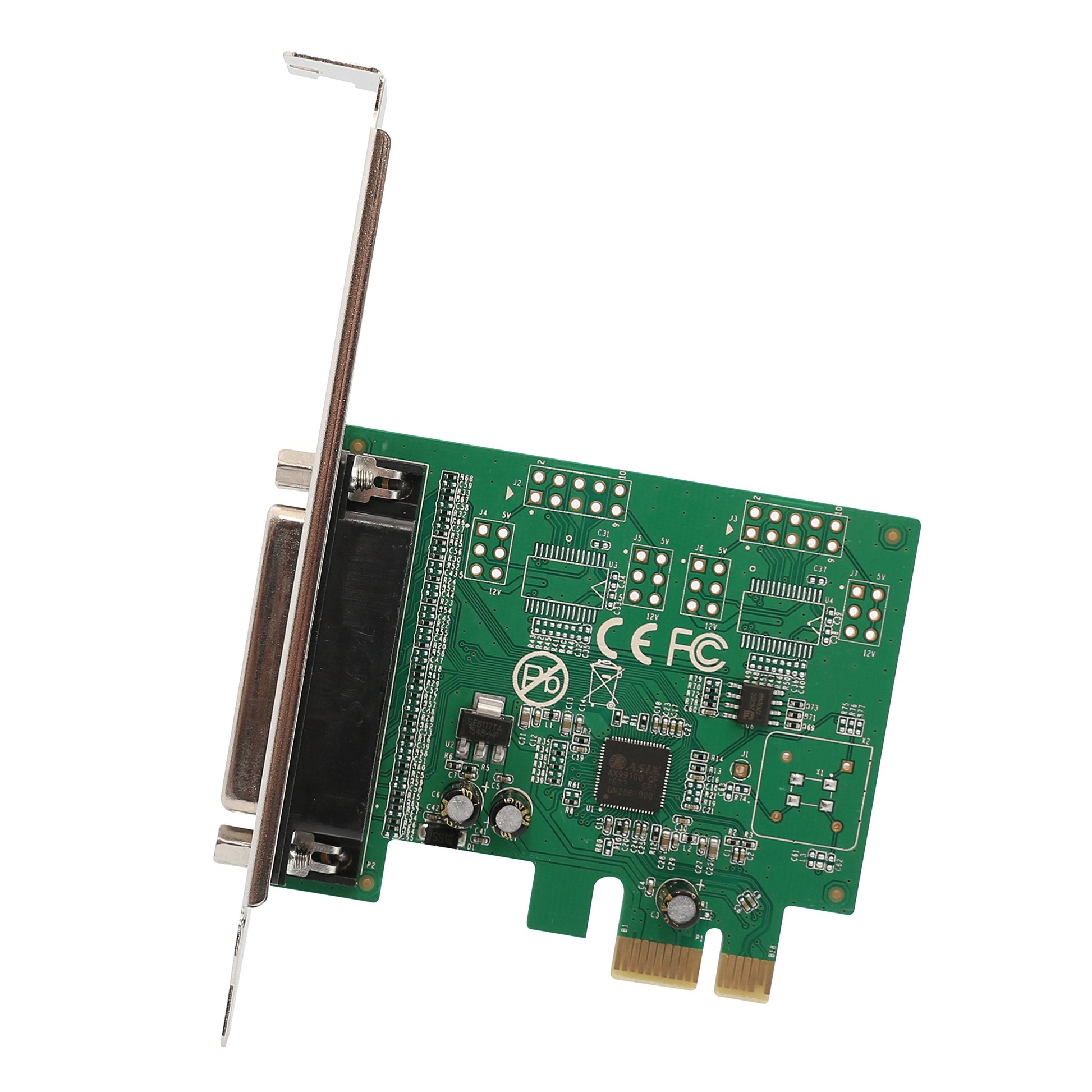 Syba 1 Port Parallel DB25 LPT Printer PCIe x1 with Low Bracket, Support SPP / PS2 / EPP/ECP Modes and Centronics Interface SI-PE