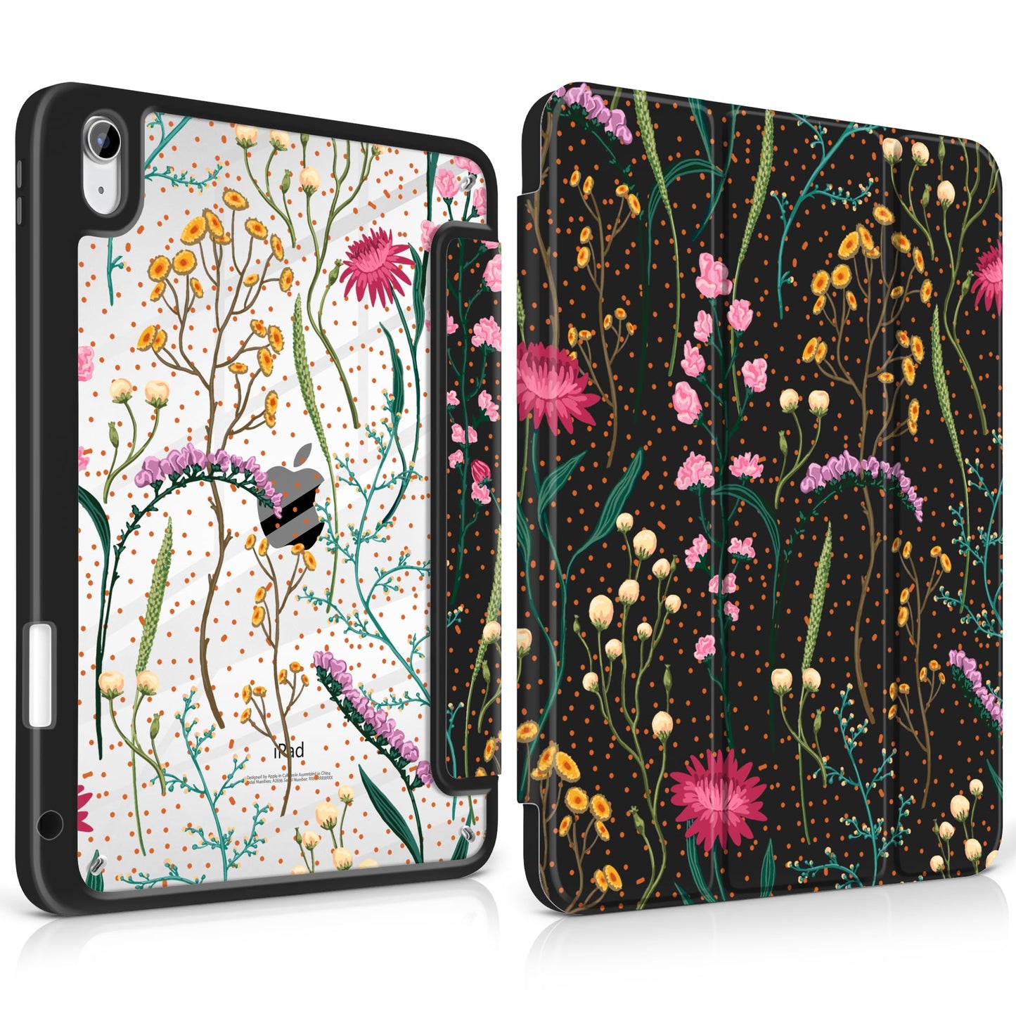 MEEgoodo Case for iPad A16 11th Generation 11 inch 2025/10th Gen 10.9 inch 2022, Cover with Clear Acrylic Back Shell,Tablet Case