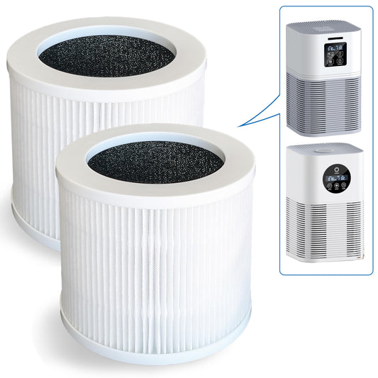 A1 Replacement Filter, Compatible with Vewior A1 Air Purifier HQSC-50, HQKJ-80 and AMEIFU AP01W, KOIOS HQKJ-50 Air Purifier, 3-i