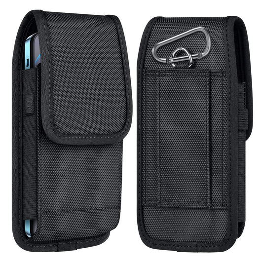 ykooe Cell Phone Pouch Nylon Belt Holster Case Compatible with iPhone 17 Pro Max, Galaxy S25/S24/S23/S22 Ultra A16 A15 A14 A13,