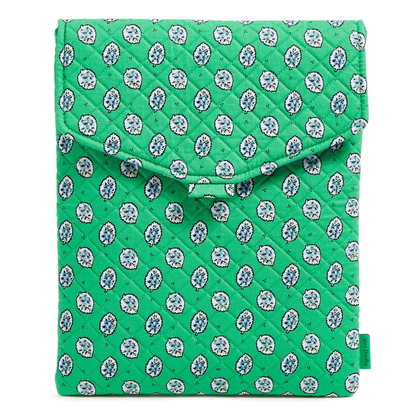 Cotton Envelope Tech Sleeve, Garden Green Leaf, One Size