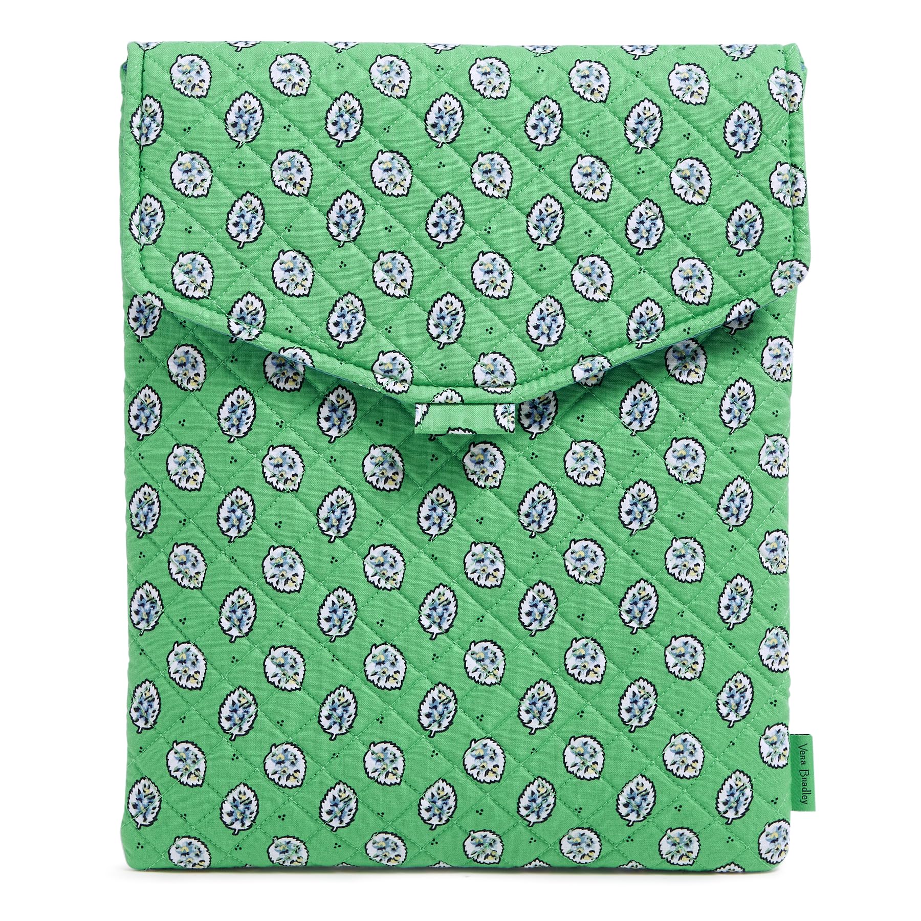 Cotton Envelope Tech Sleeve, Garden Green Leaf, One Size