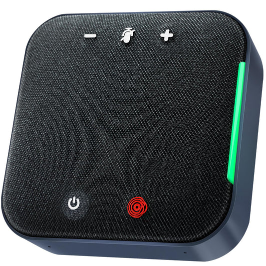COOLPO Conference Speaker and Microphone, Protable USB C & Bluetooth Speakerphone for Computer, Laptop Speakers with mic, 360 Vo