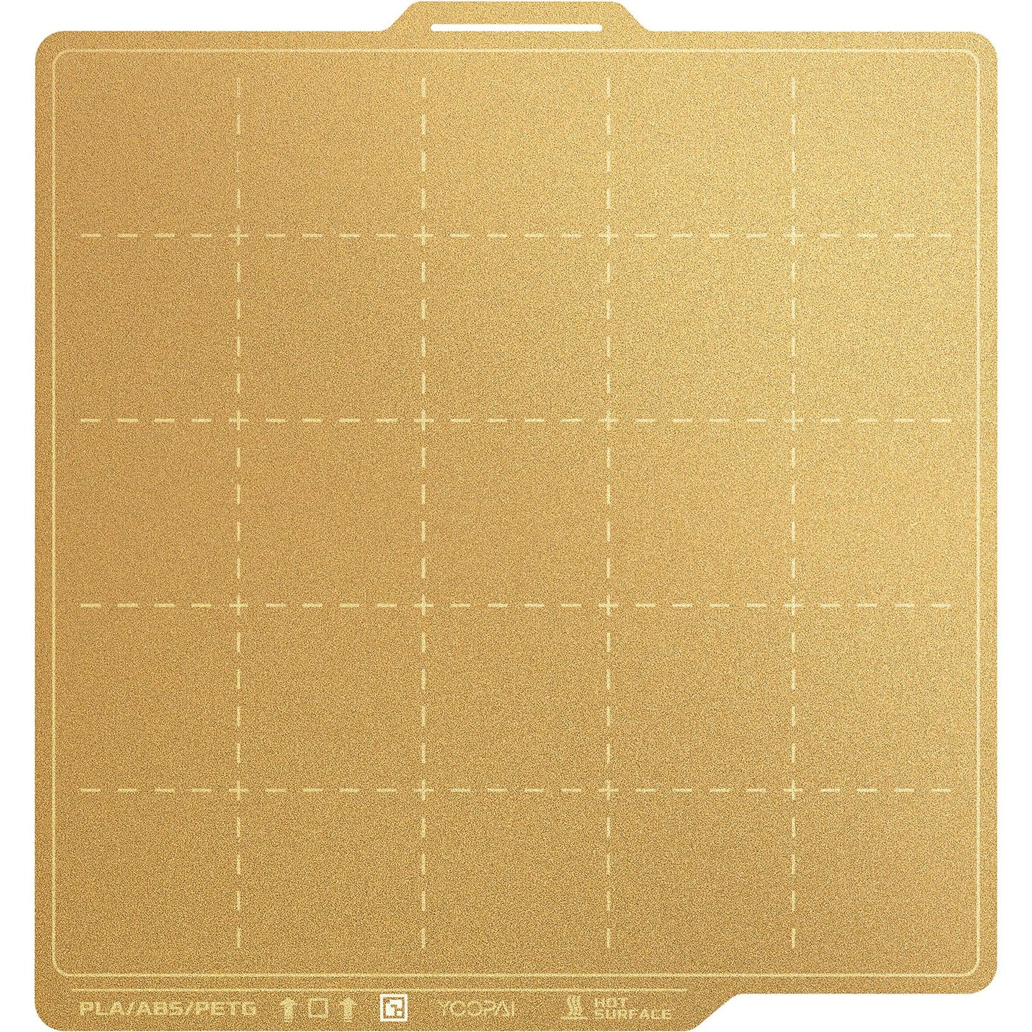 YOOPAI Textured Build Plate with Size Markings for Bambu Lab 257x257mm, Double Sided PEI Sheet with Identification Code, 3D Prin