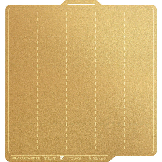 YOOPAI Textured Build Plate with Size Markings for Bambu Lab 257x257mm, Double Sided PEI Sheet with Identification Code, 3D Prin