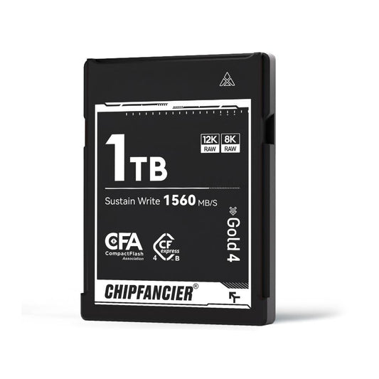CHIPFANCIER  CFexpress Type B 4.0 Memory Card VPG400-CFeB4Gold2W17001TB