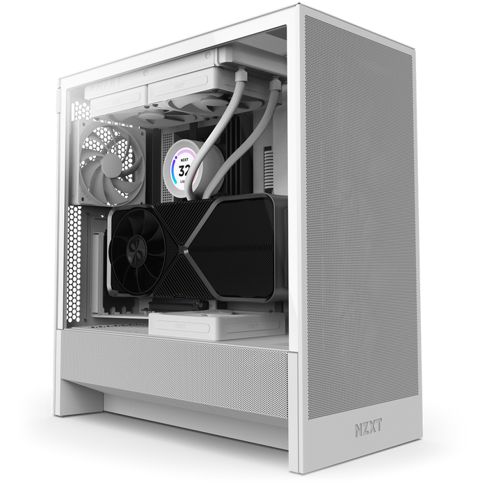 H5 Flow Atx Mid Tower Tg White