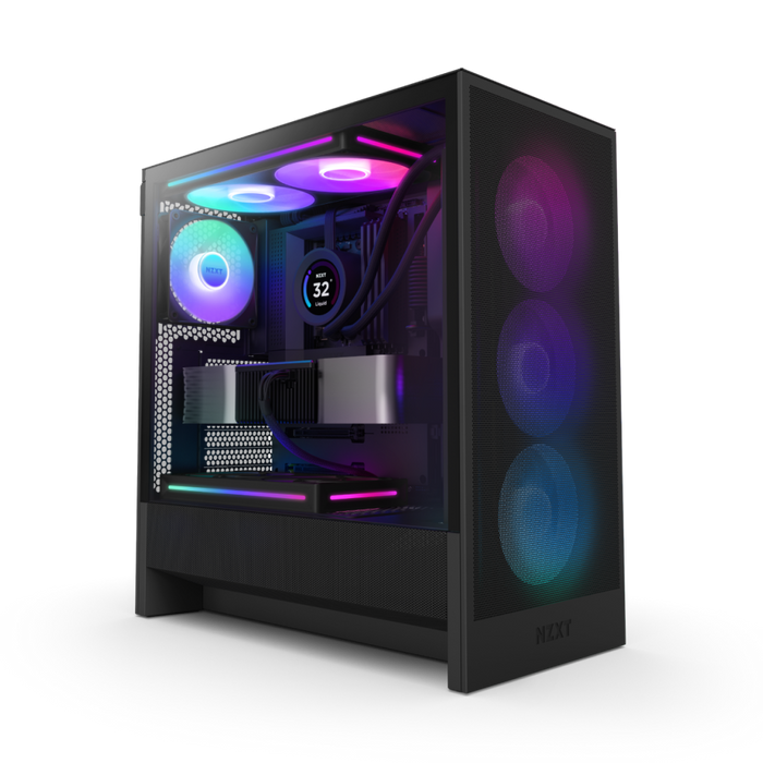 H5 Flow Rgb Mid Tower Dark Tinted Tg Black