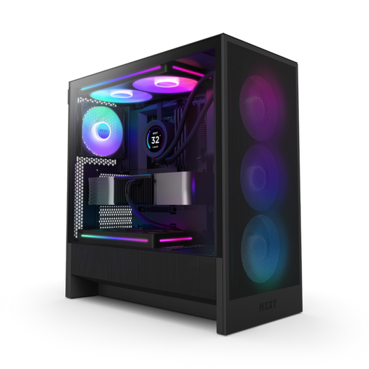 H5 Flow Rgb Mid Tower Dark Tinted Tg Black